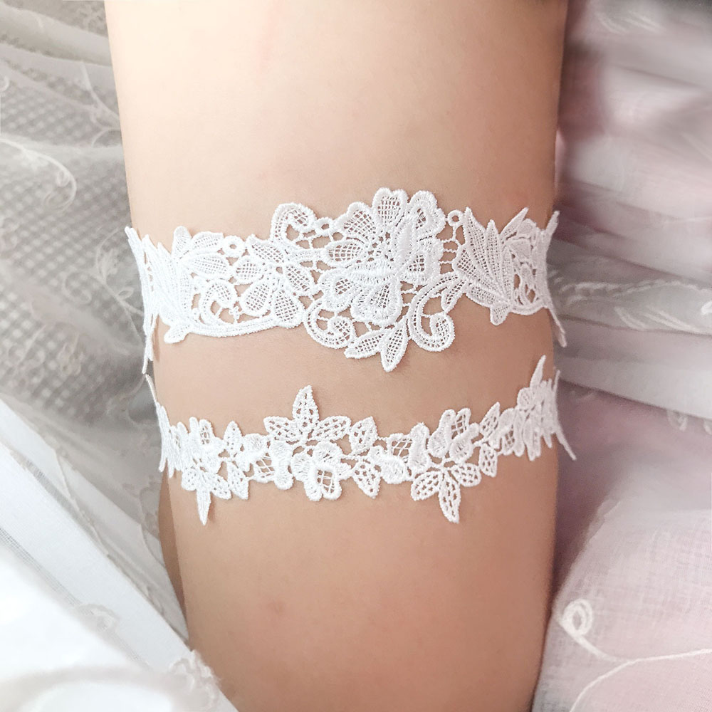 K02 Fashion Soft Sexy Lace Gar - Garter Belt Set ulasan dan harga