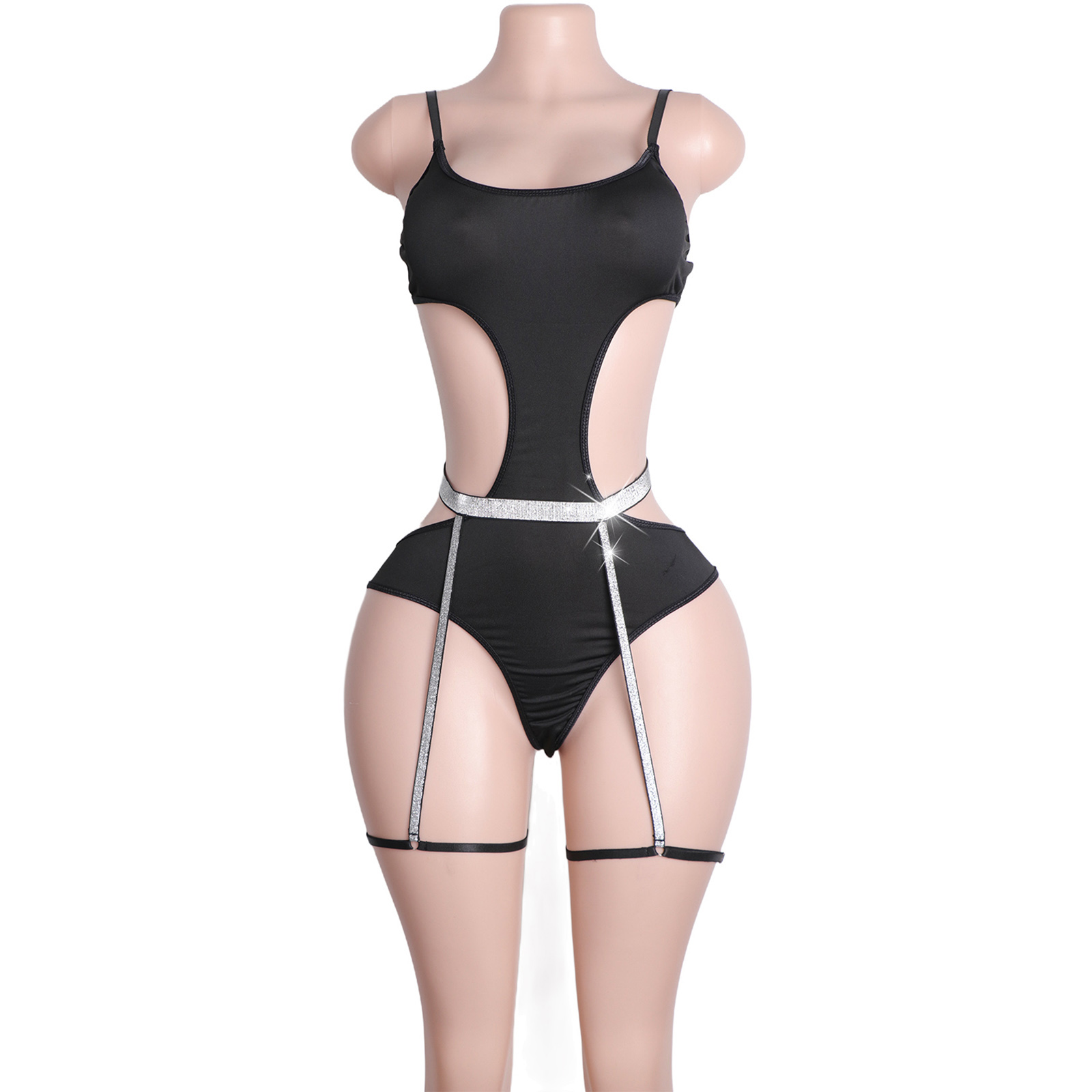 Custom Rhinestone Pole Dancewe - Garter Belt Set ulasan dan harga