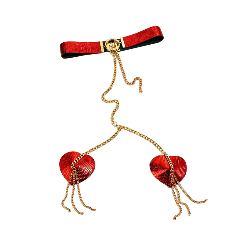 Womens Metal Chain Linked Nipp - Nipple Cover Pasties ulasan dan harga