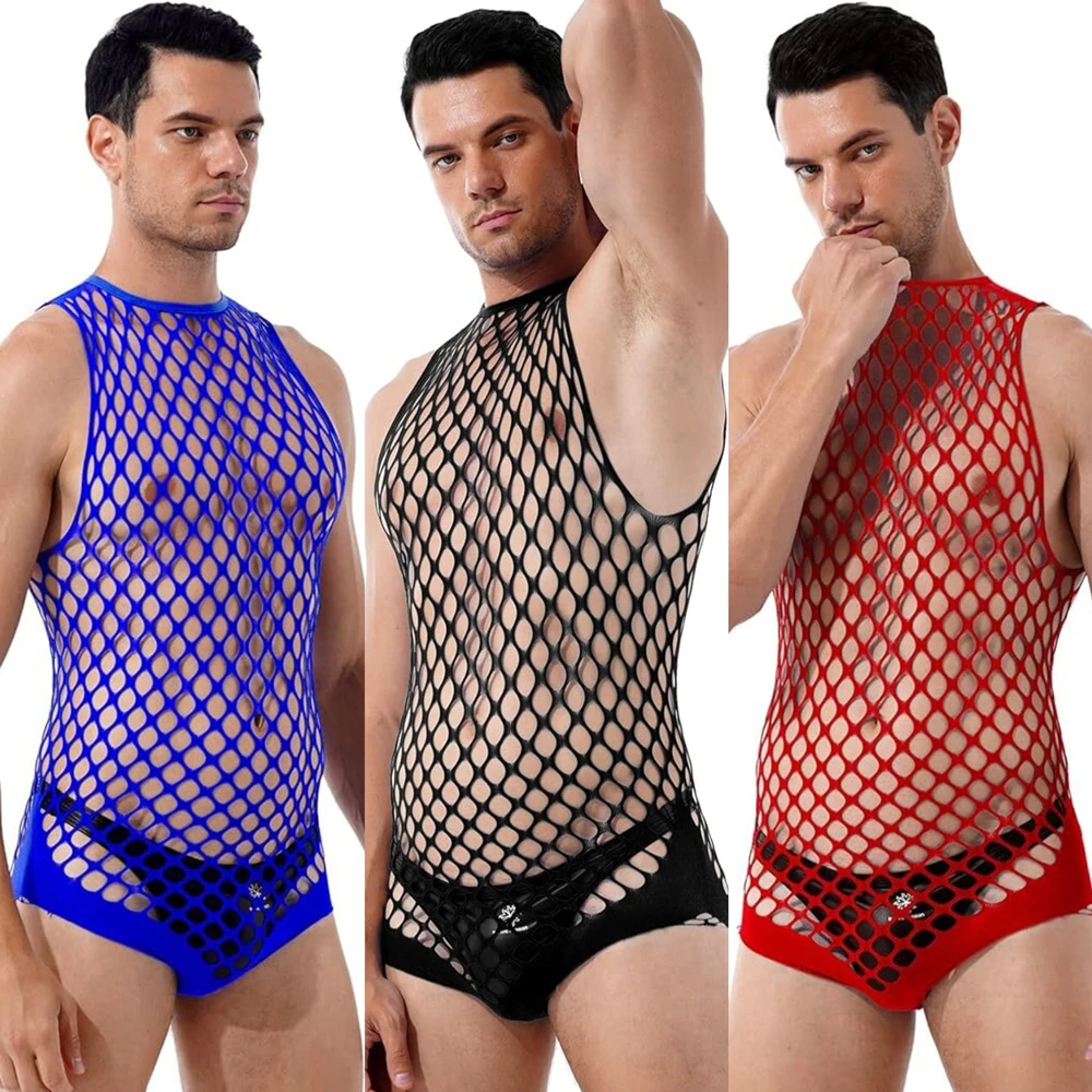 Gay Bodystocking Man Fetish Bo - Bodystocking Fishnet ulasan dan harga