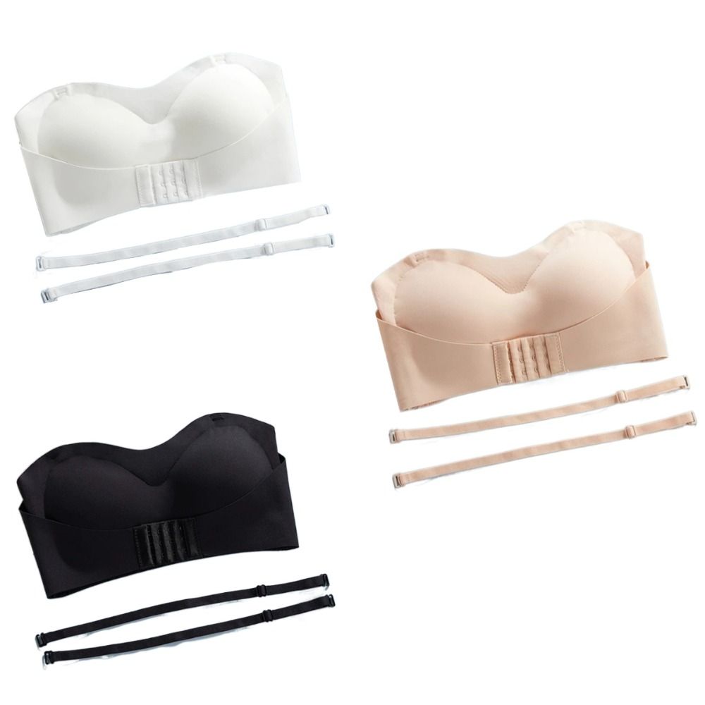 Soft Push Up Strapless Invisib - Bralette Wireless Soft ulasan dan harga