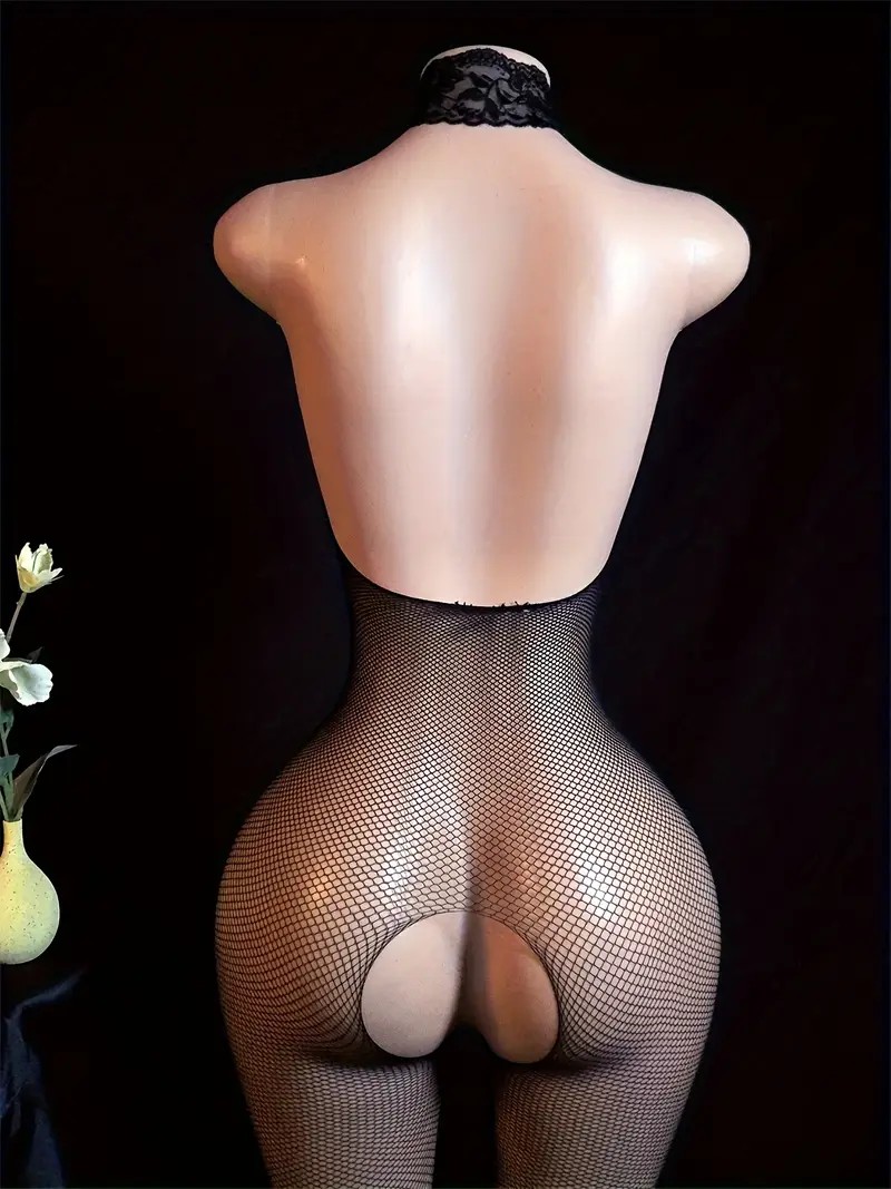 Sexy Crotchless Full Bodystock - Lace Teddy Lingerie ulasan dan harga