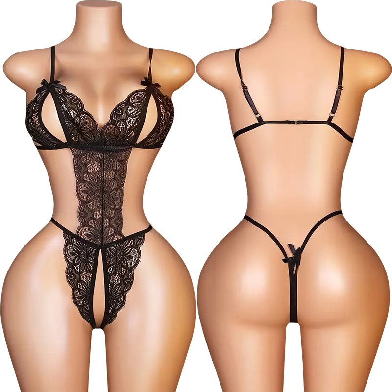 One Pieces Sexy Crotchless Lin - Lace Teddy Lingerie ulasan dan harga